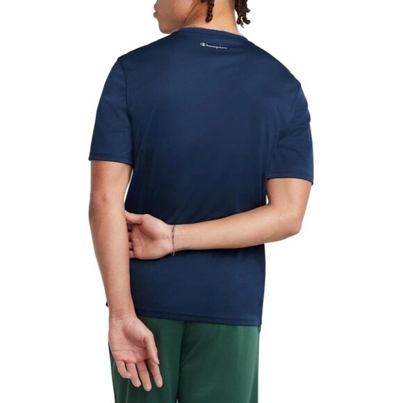 Champion Mens Dry Fit T-Shirt Navy - Picture 3 of 8